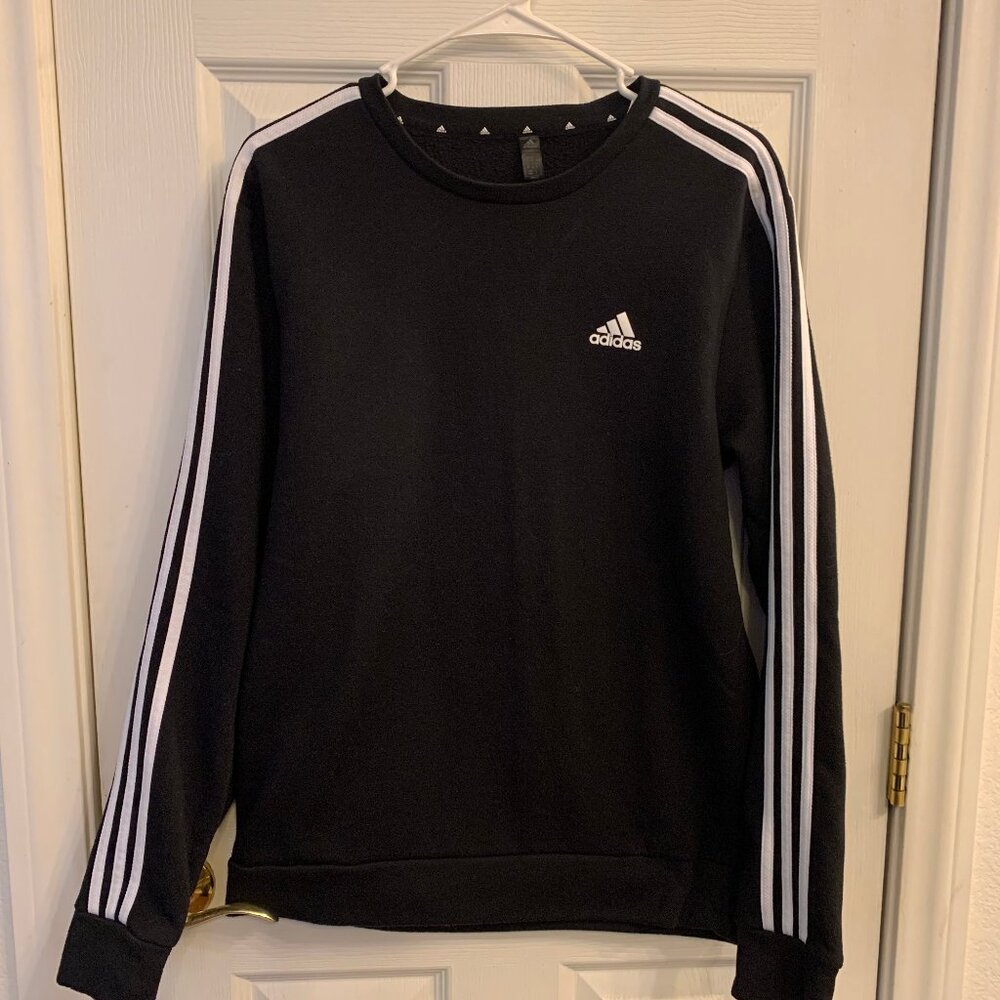 Adidas long Sleeve black sweater Mens size Medium